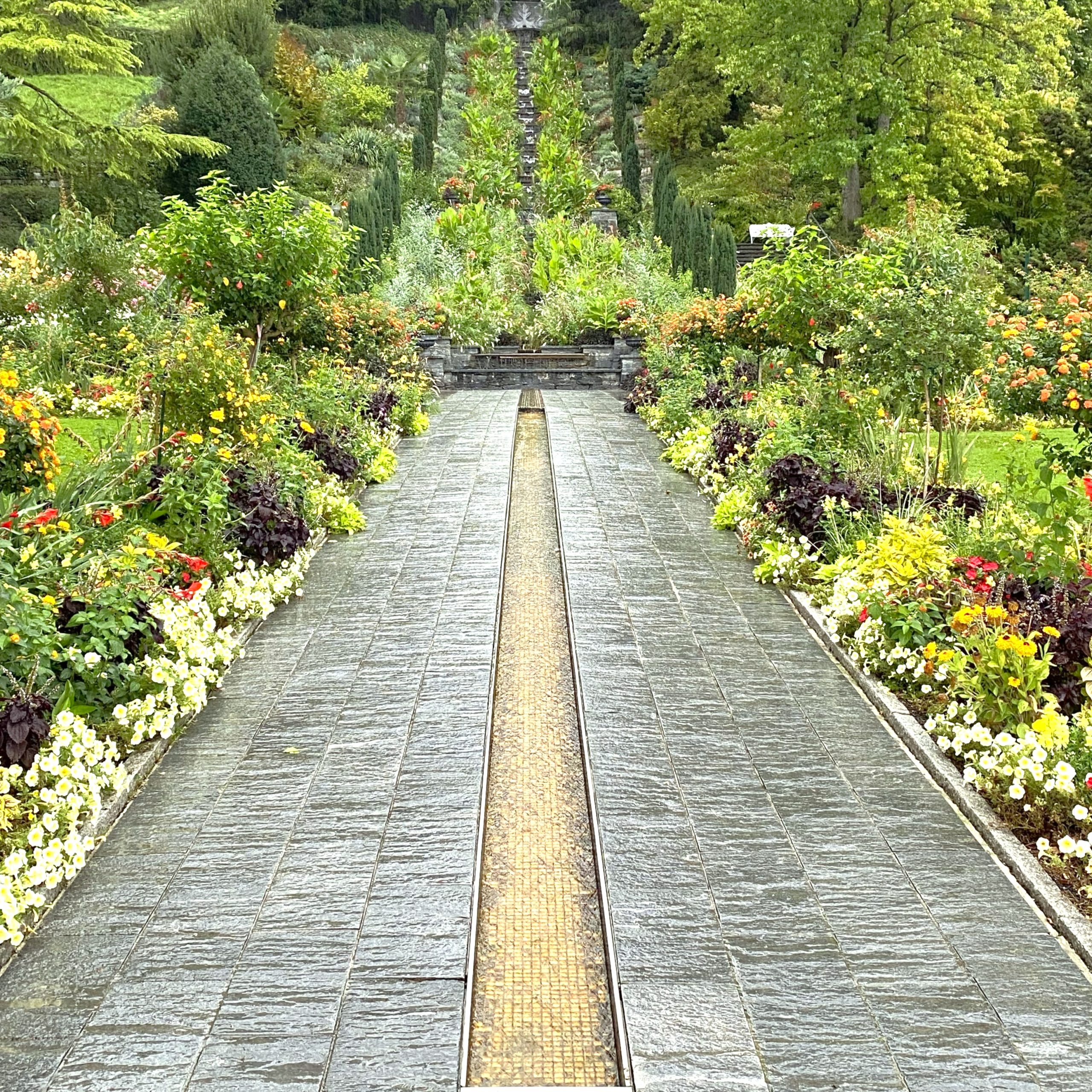 EmotionAid -Goldener Weg mit Garten